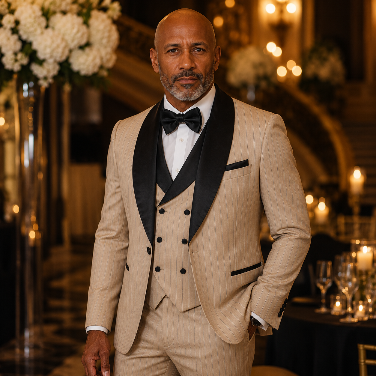 Rossi Man 3 Piece Tuxedo -  Dusty Tan RM1966