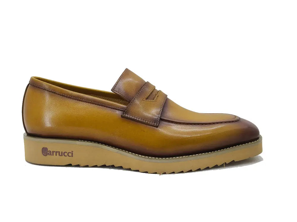 Patina Burnished Penny Loafer