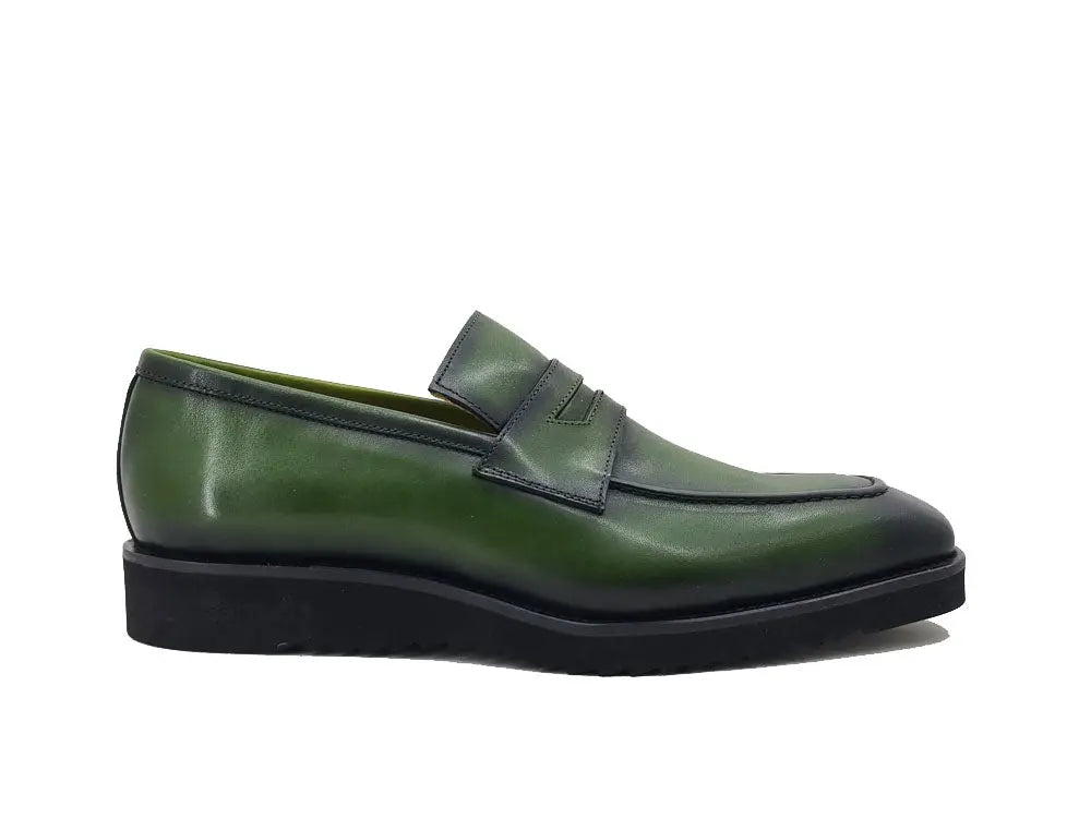 Patina Burnished Penny Loafer