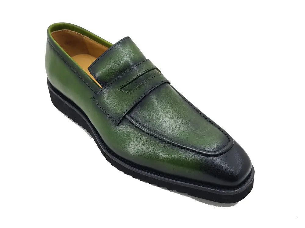 Patina Burnished Penny Loafer