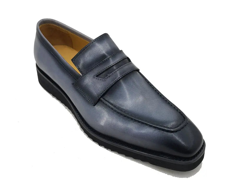 Patina Burnished Penny Loafer