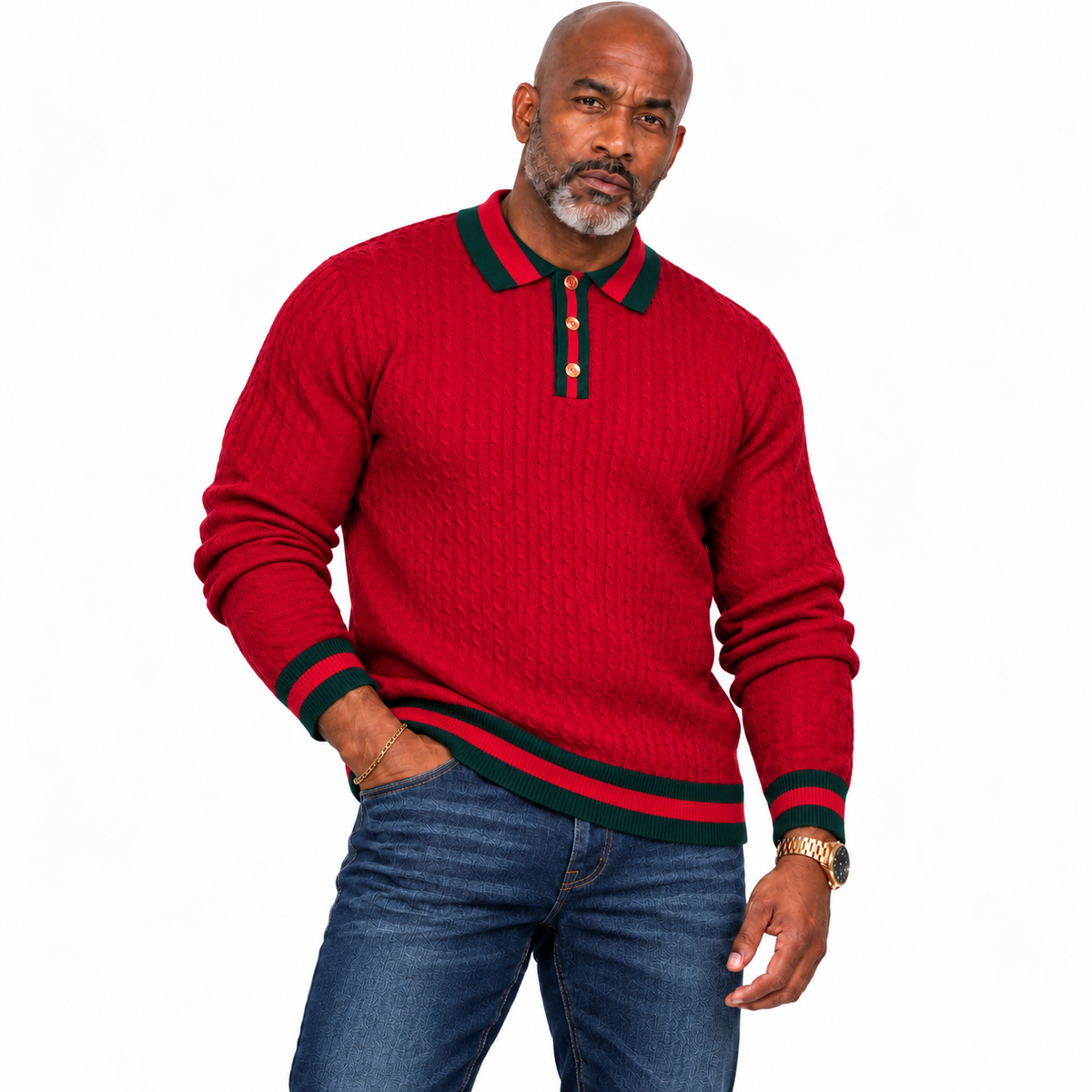 Prestige "highrise3.0" Polo (Red/Green/Black) 474