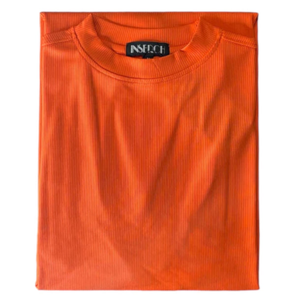 Inserch short sleeve mock (Tangy Orange)