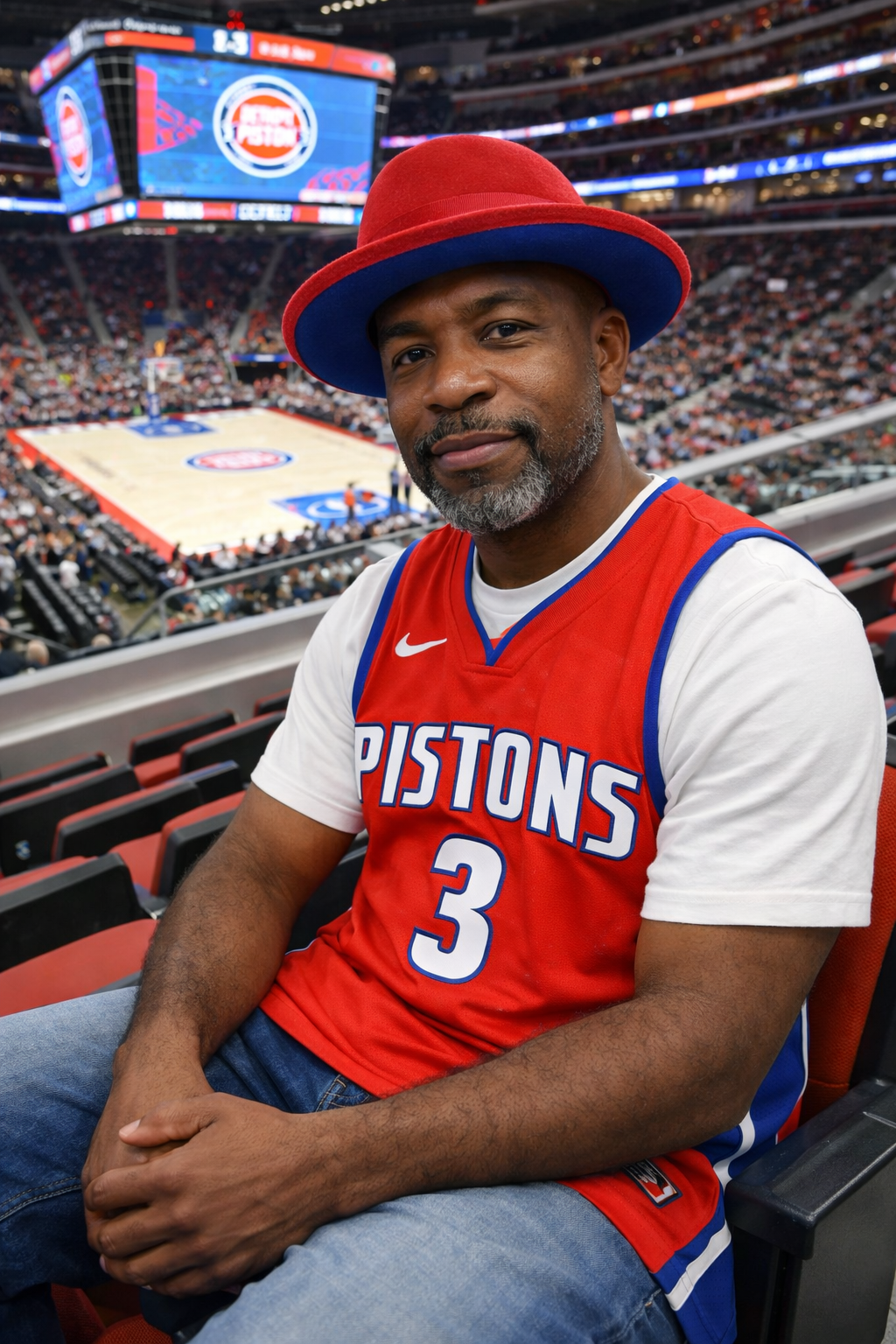 Bruno Capelo Red Bottom Hat "keenan" (Red/Royal)