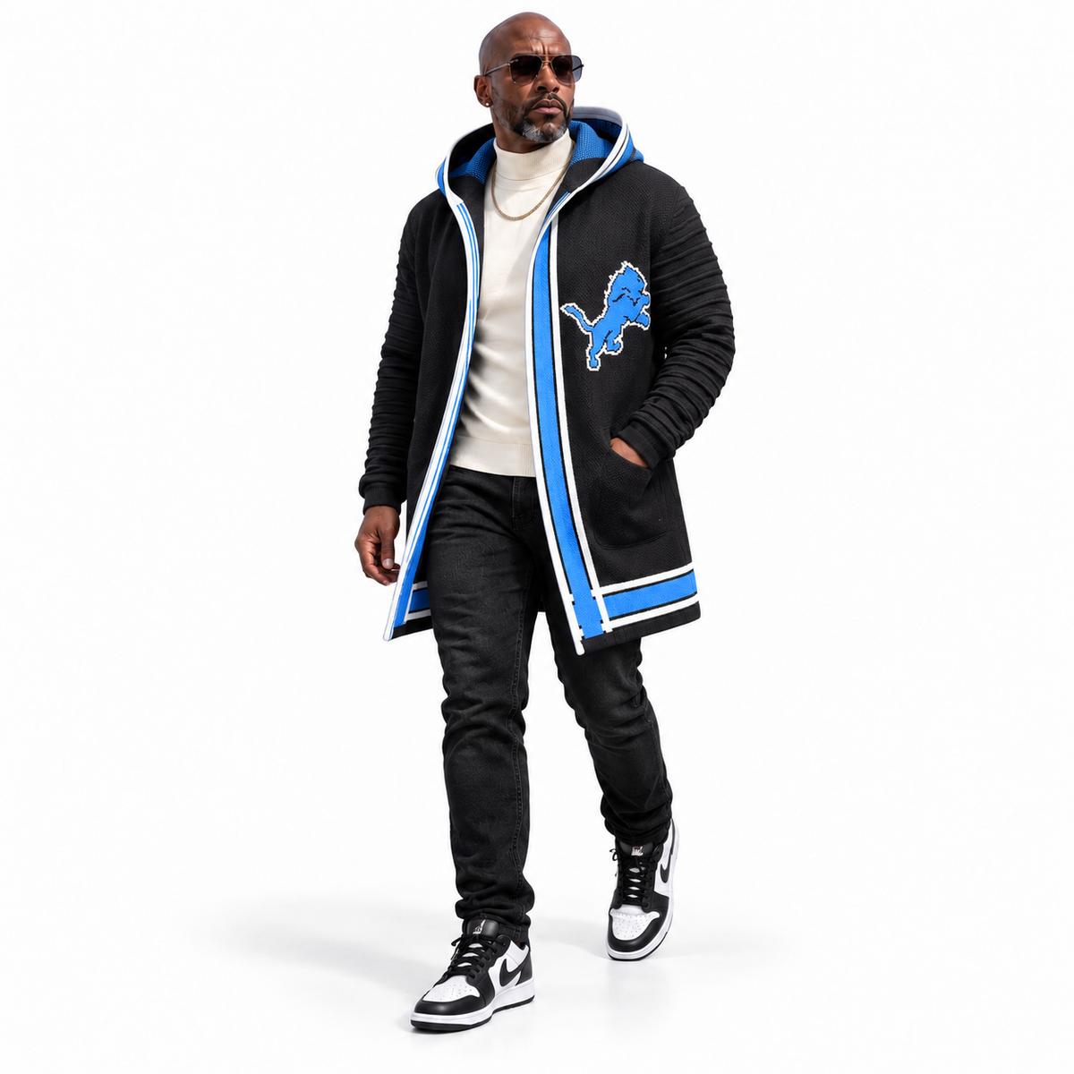 Detroit Limited Edition ¾-Length Sweater Jacket – OIM Black