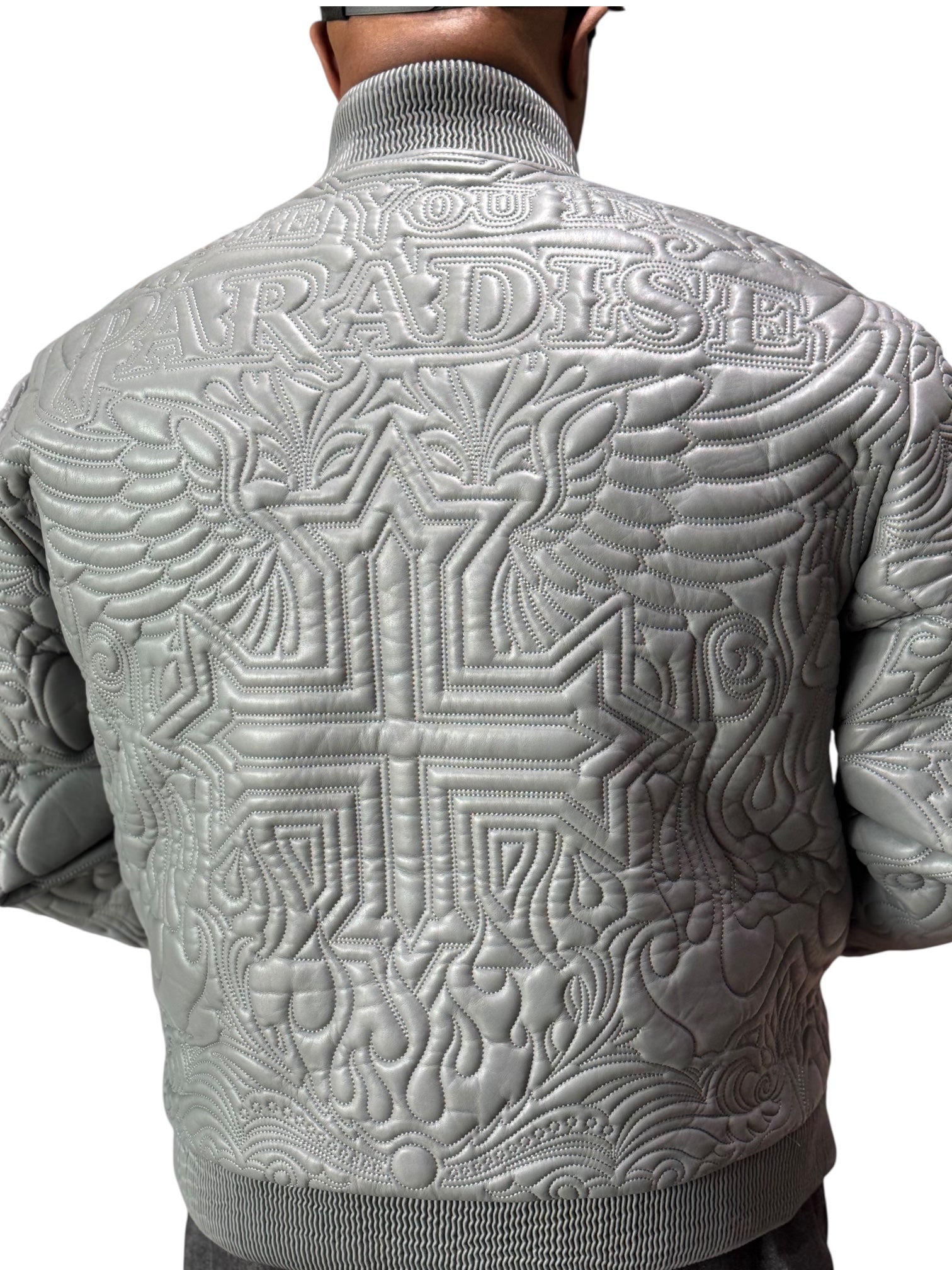 ジャケット・アウター Herringbone Work Bomber short Jac Gray Men's Bomber Jackets - Heartford Herringbone Light Gray