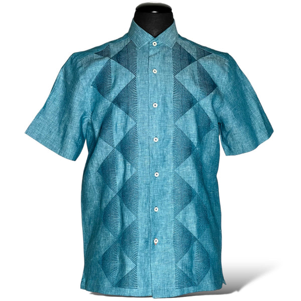Inserch Linen Embroidered S/S Shirt (Corban) 126