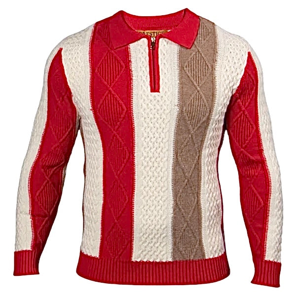 Prestige Wool "Preston" Polo (Red) 270