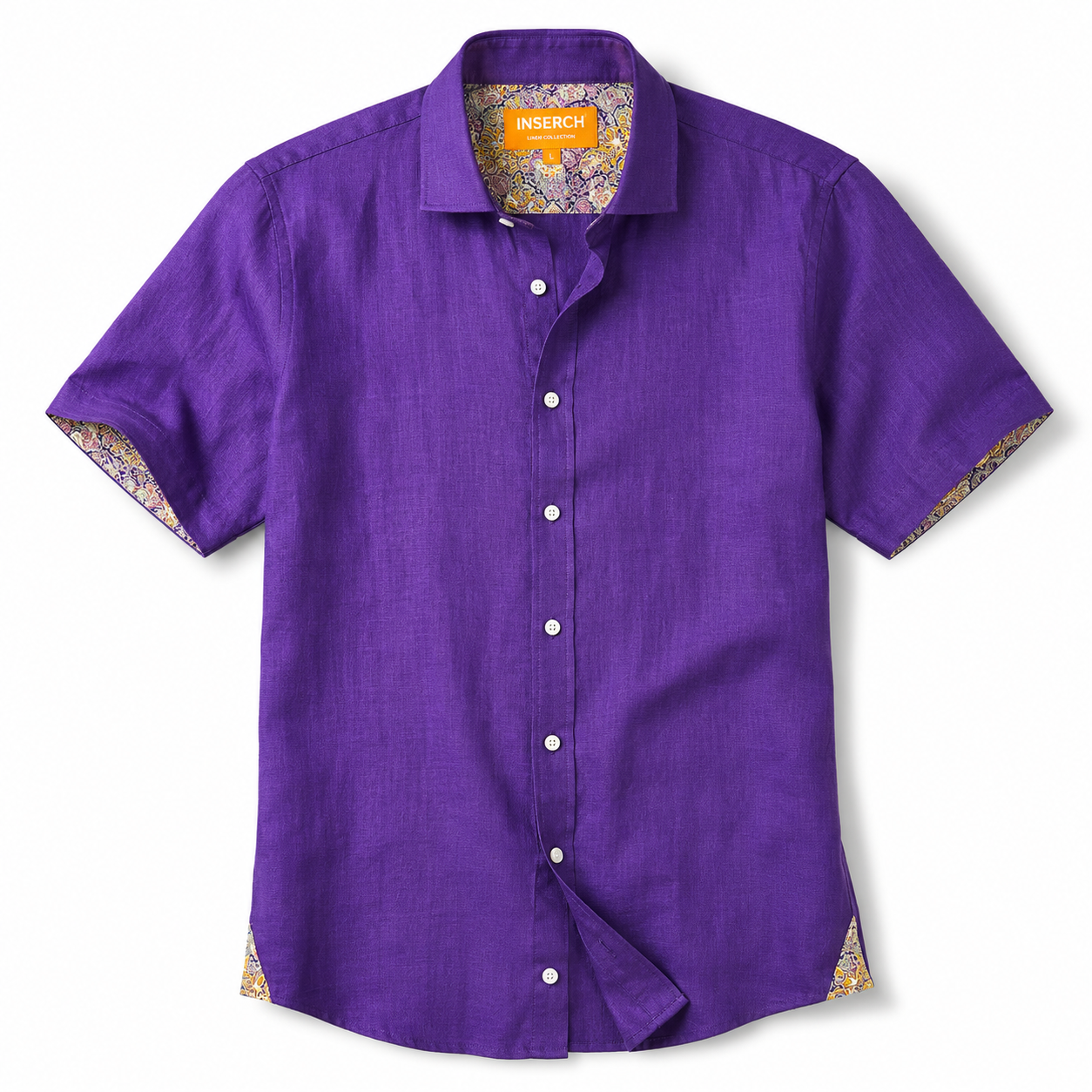 Inserch Premium Linen Shirt - Eggplant 717