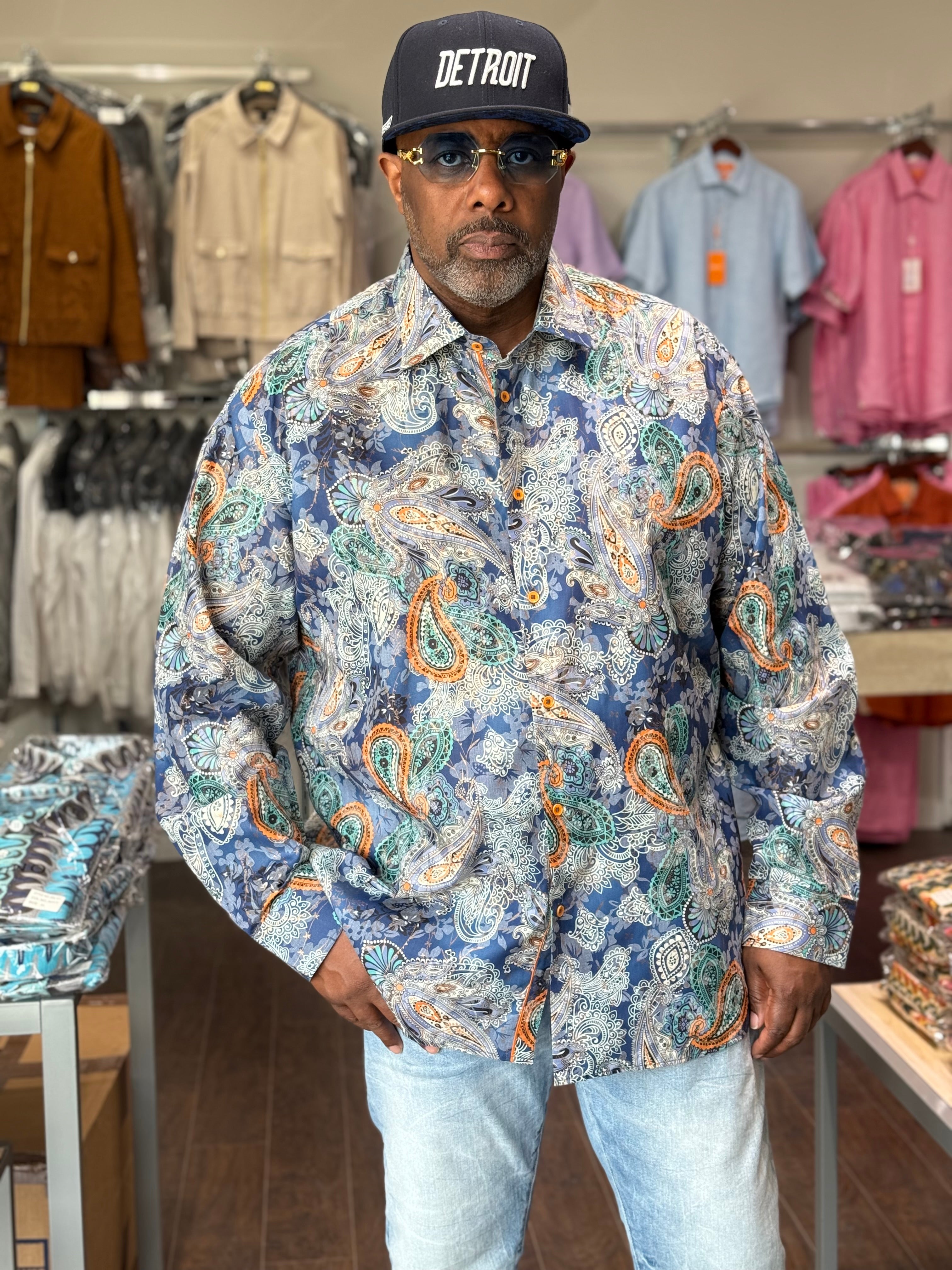 Cigar Couture "Dexter" Shirt (Navy) 5019