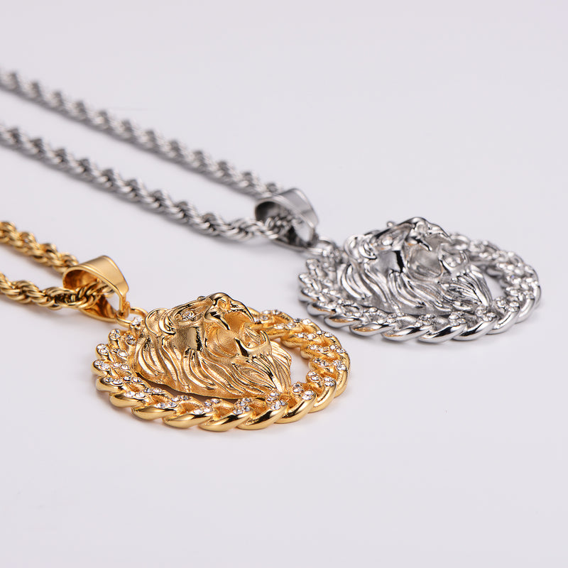 KALIKO "Lion Link" Rope Chain + Pendant (Gold) 094