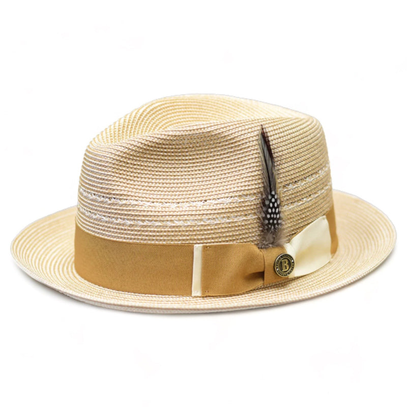 Bruno Capelo Straw Hat "Ricardo" (Ivory/Tan)