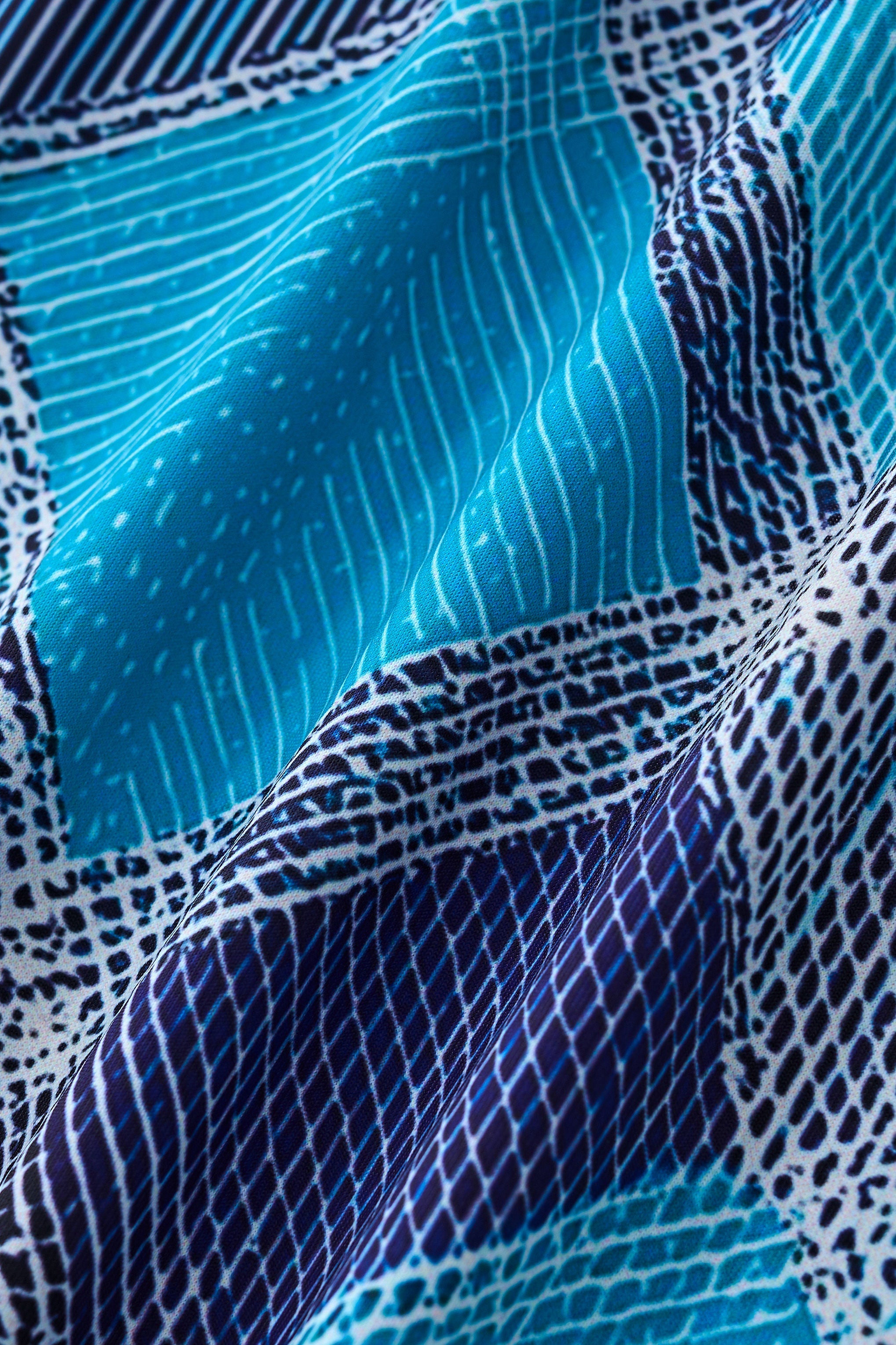 Diamond Plaid Stretch Shirt – El Baron BLUE