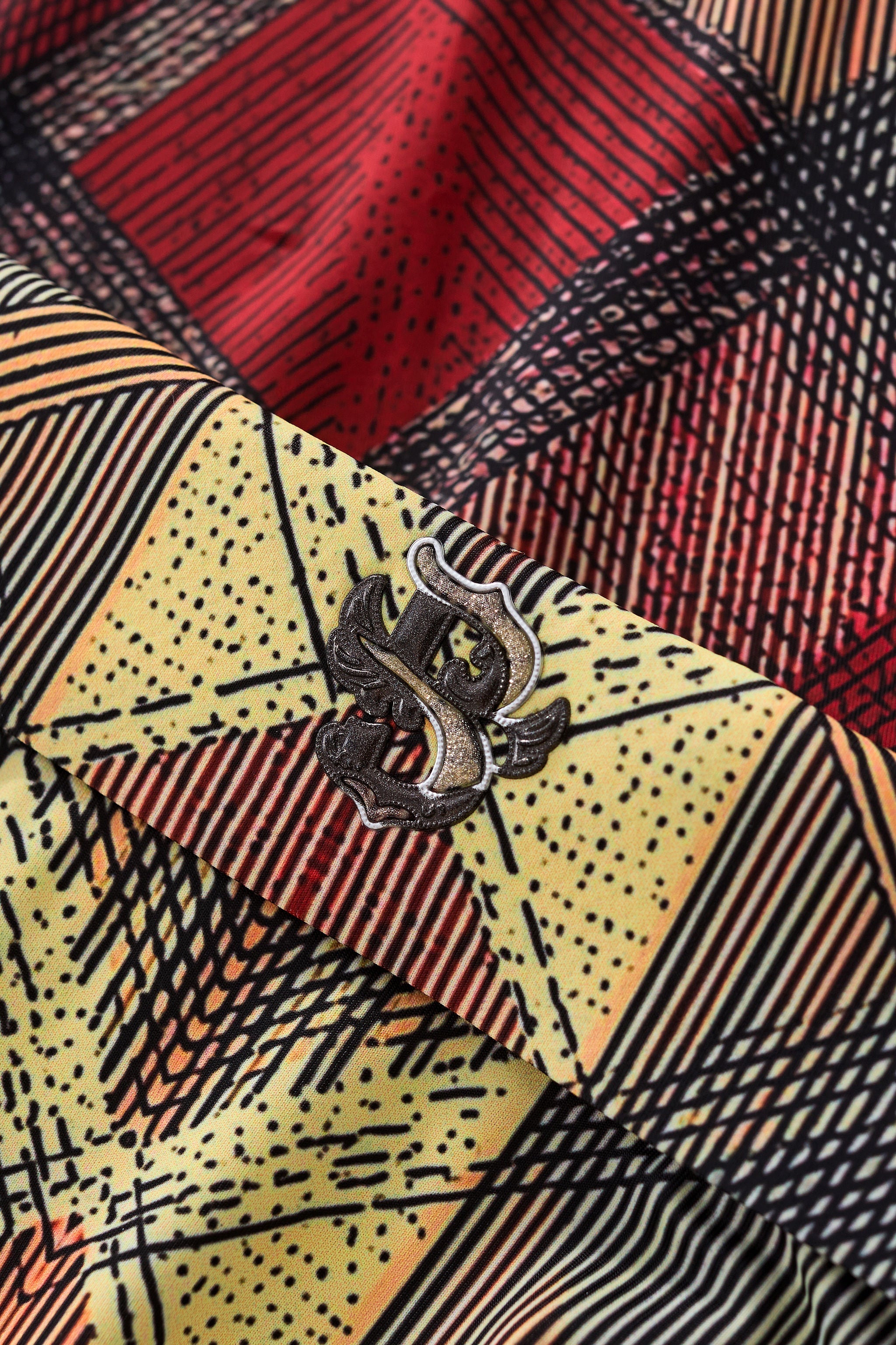 Diamond Plaid Stretch Shirt – El Baron RED