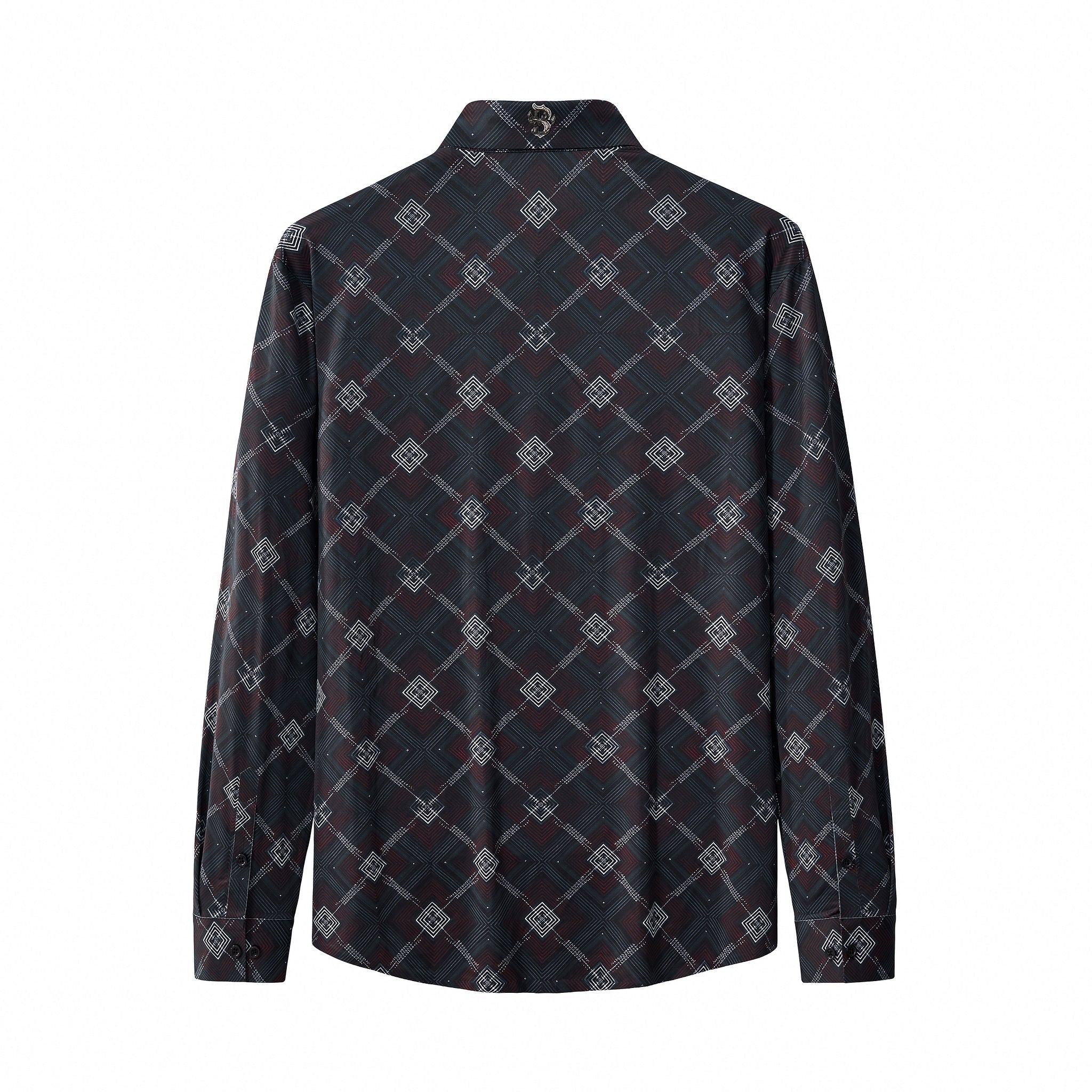 Geometric Seamless Shirt – El Baron BLACK