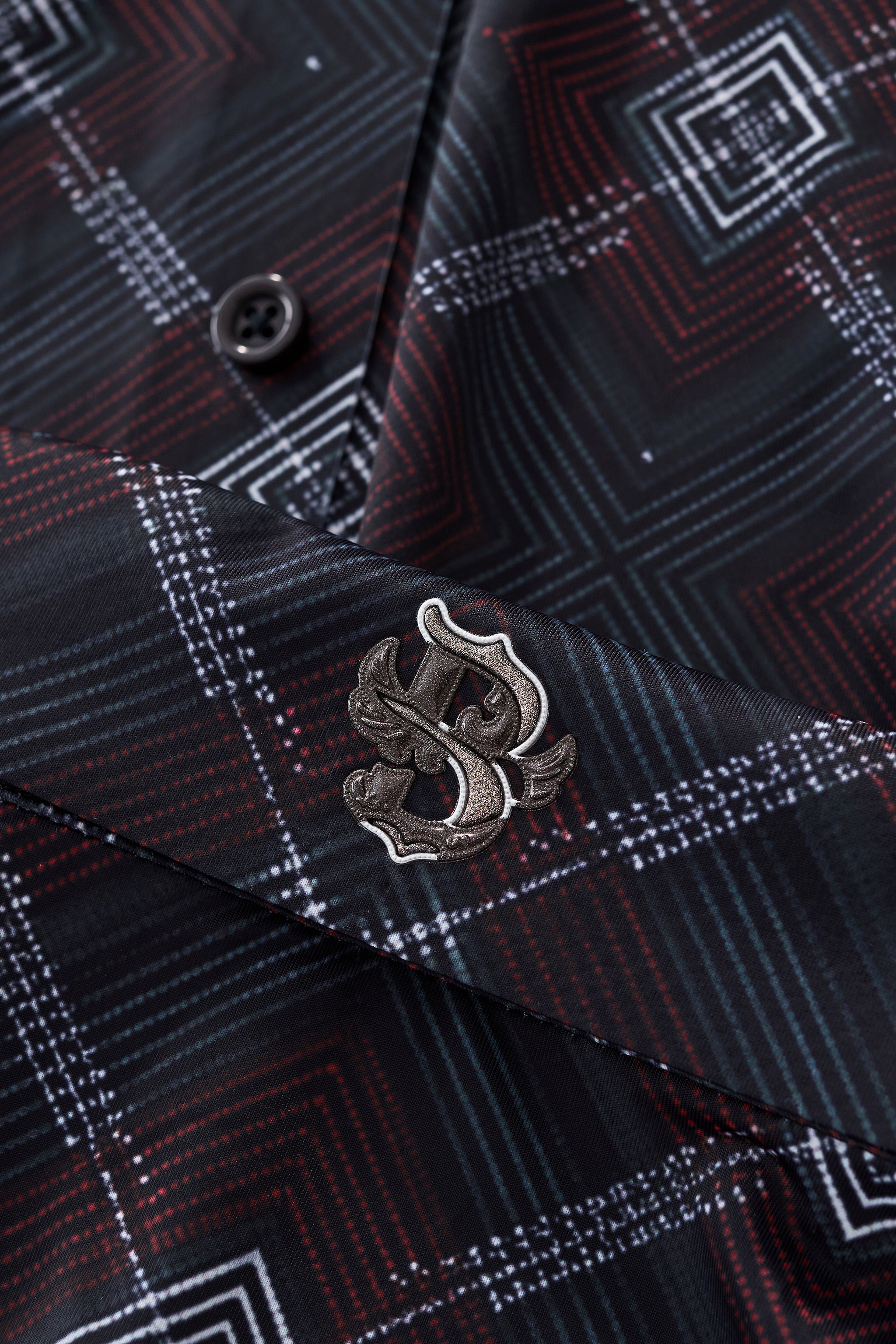Geometric Seamless Shirt – El Baron BLACK