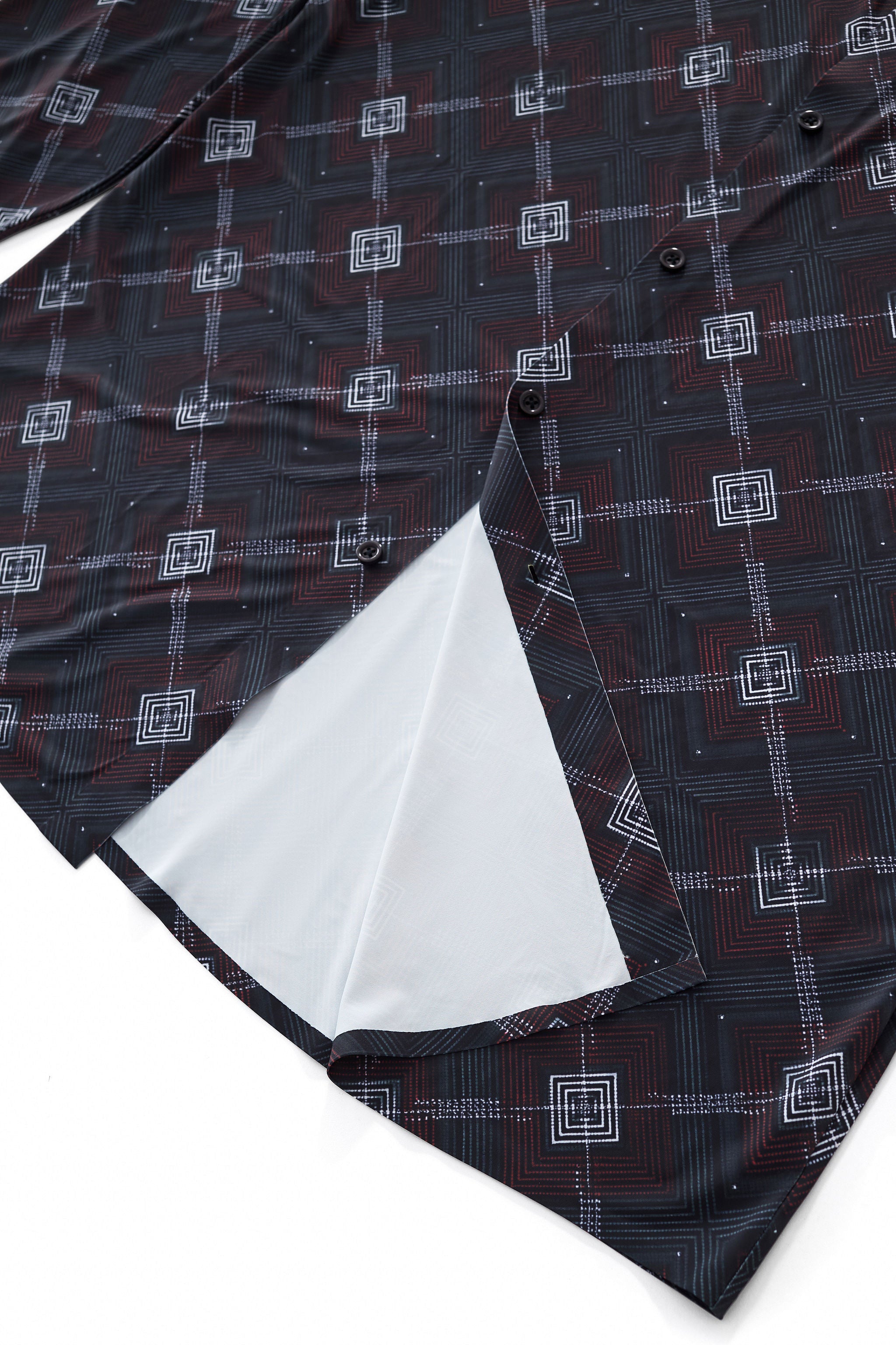 Geometric Seamless Shirt – El Baron BLACK