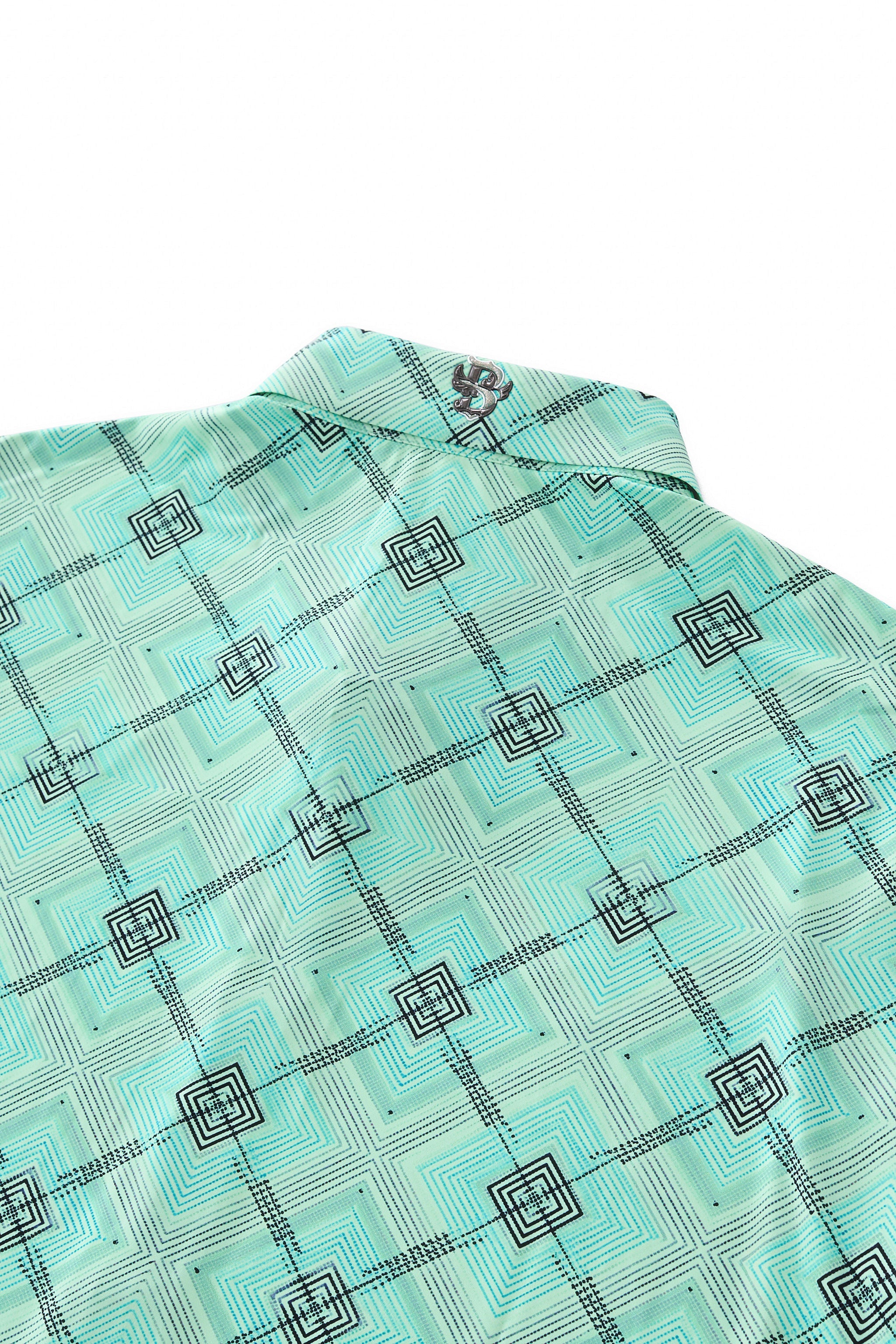 Geometric Seamless Shirt – El Baron PISTACHIO