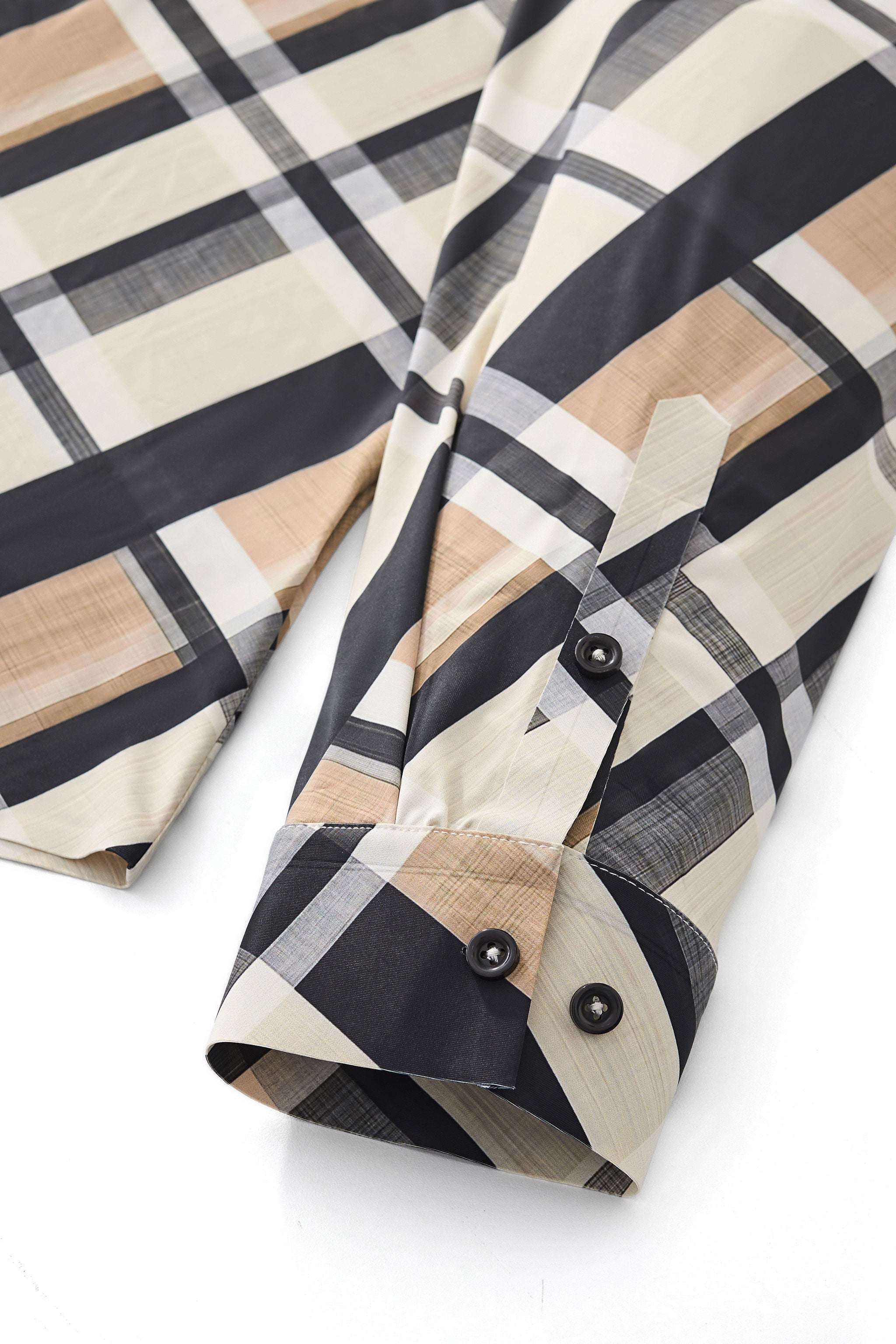 Seamless Bold Plaid Shirt – El Baron KHAKI