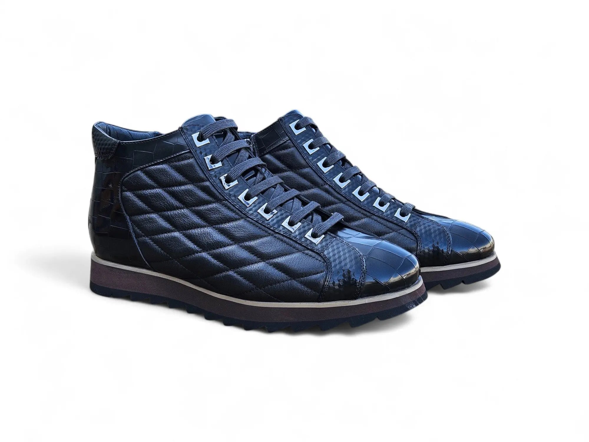 Embossed Alligator High Top