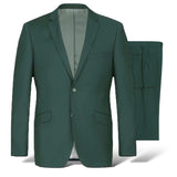 Mens Modern Classic Fit Suit (Hunter Green) Renoir