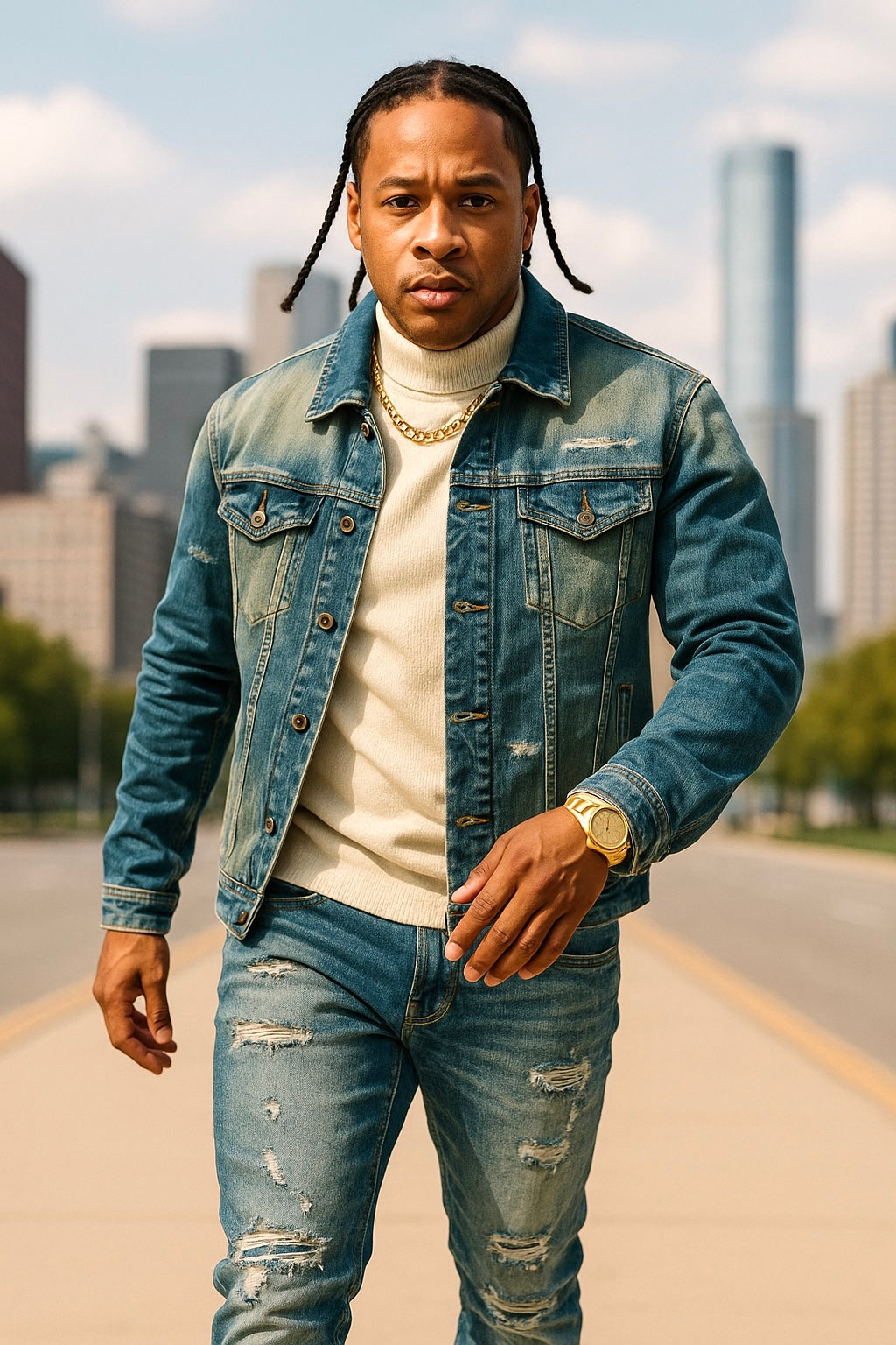 Jordan Craig "Hoffa" Denim Jacket (Mesa Wash) 2273