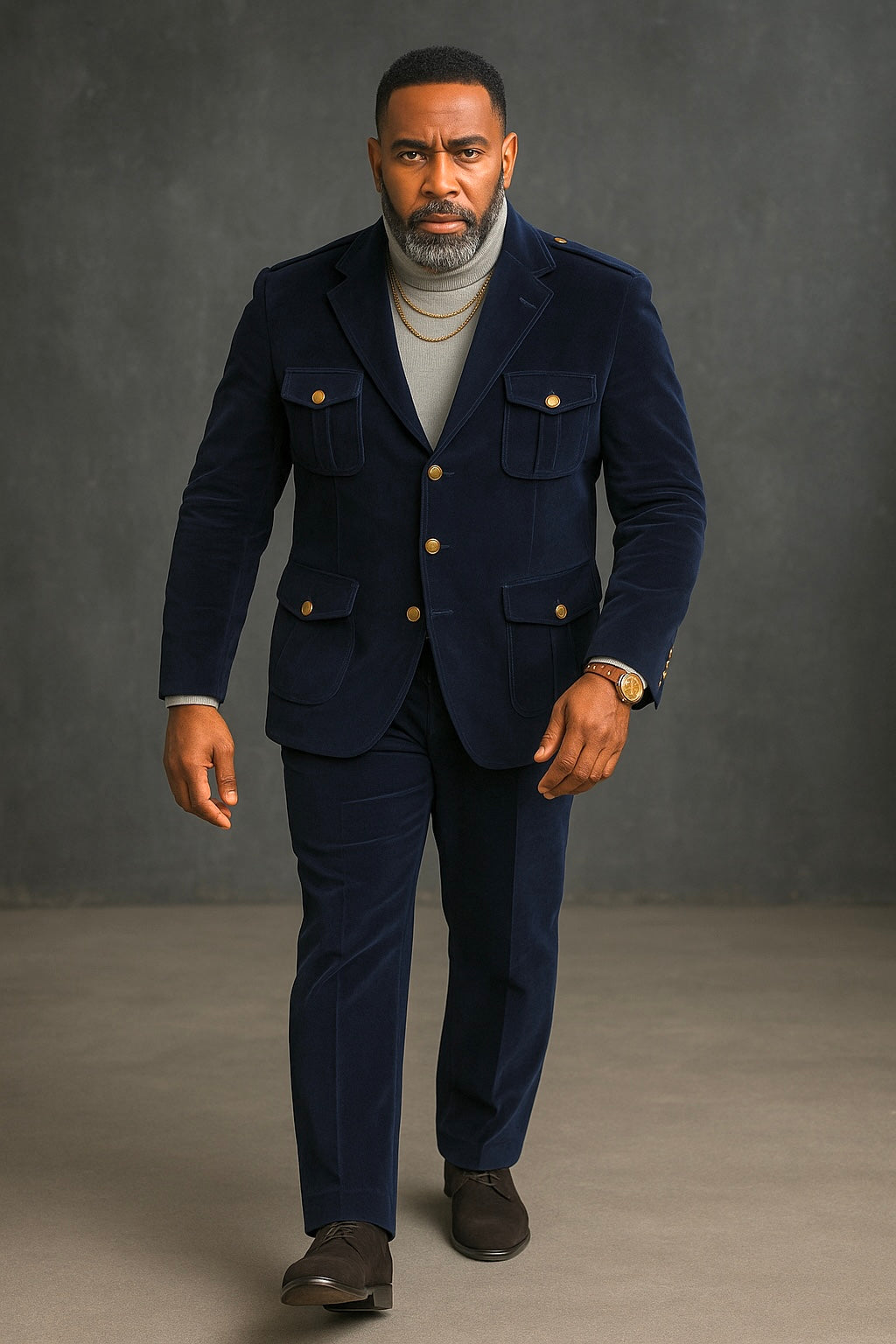 Inserch Military Blazer 569 (Navy)