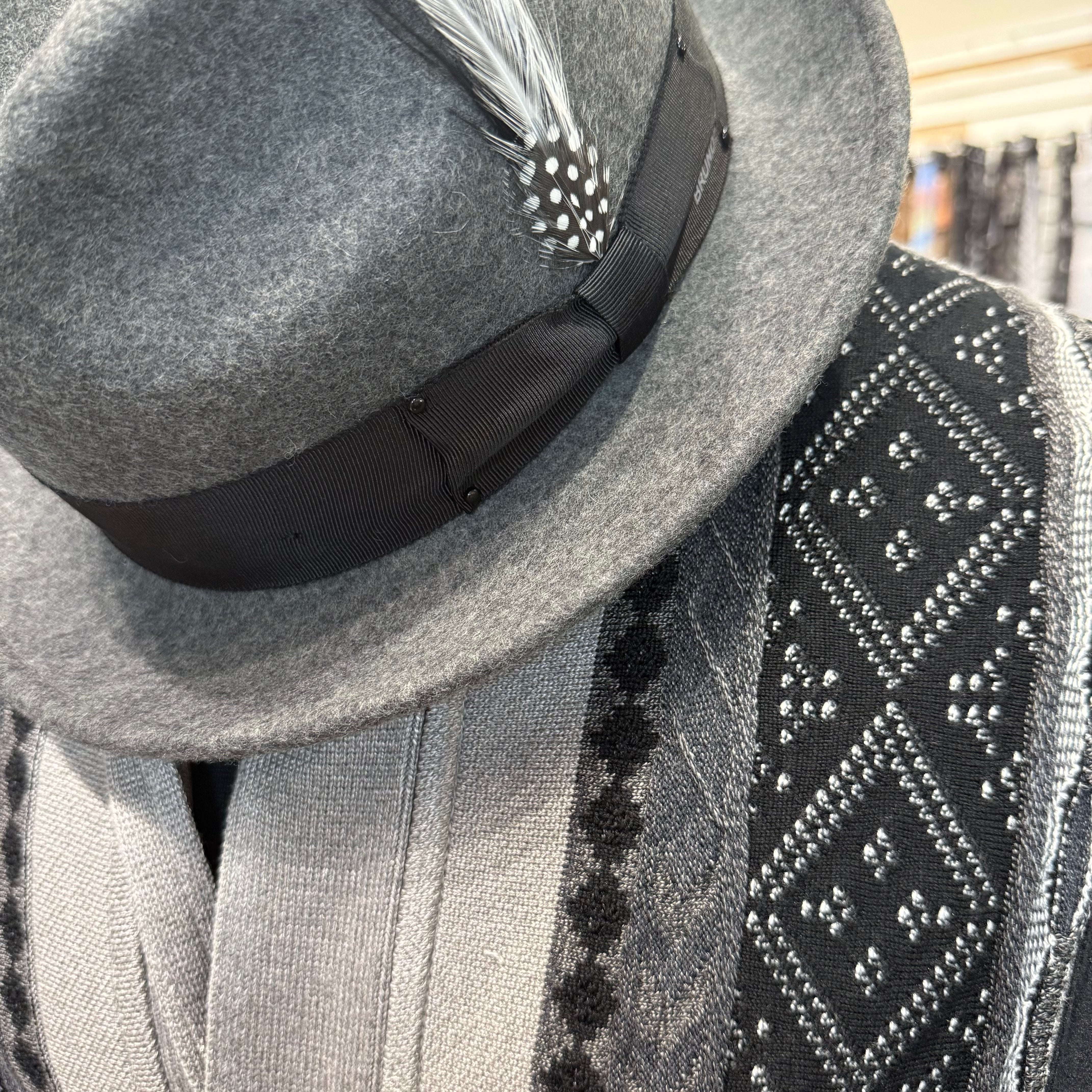 Bruno Capelo Stingy Brim Wool Hat (Heather Crown Royal)