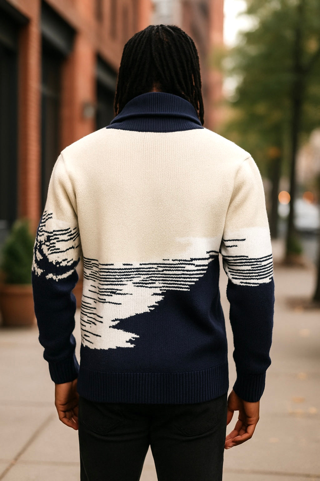 OIM Brooks Sweater (Navy/Cream)