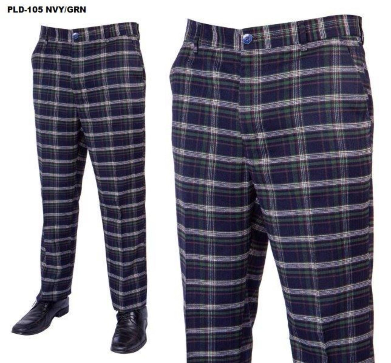 Prestige Plaid Pant (Navy/Green) 105