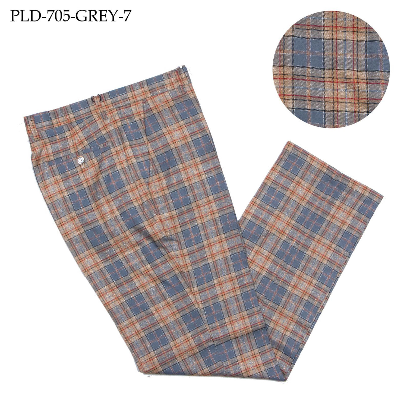 Prestige Plaid Pant (Gray/Beige) Gray-7