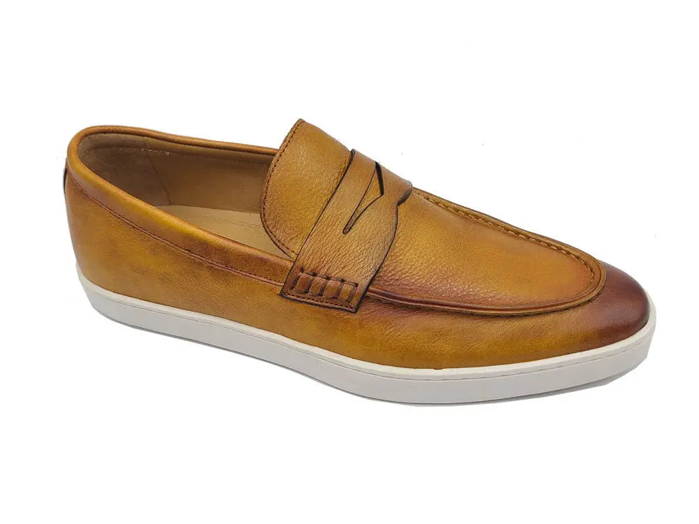 Burnished Leather Sneaker