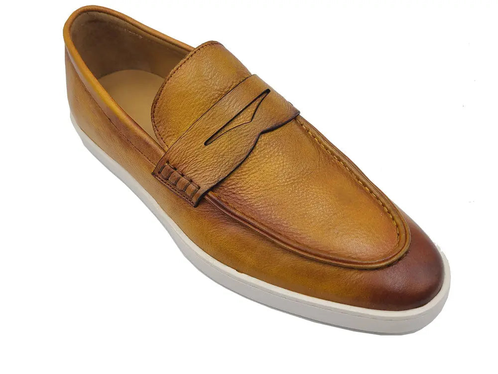 Burnished Leather Sneaker
