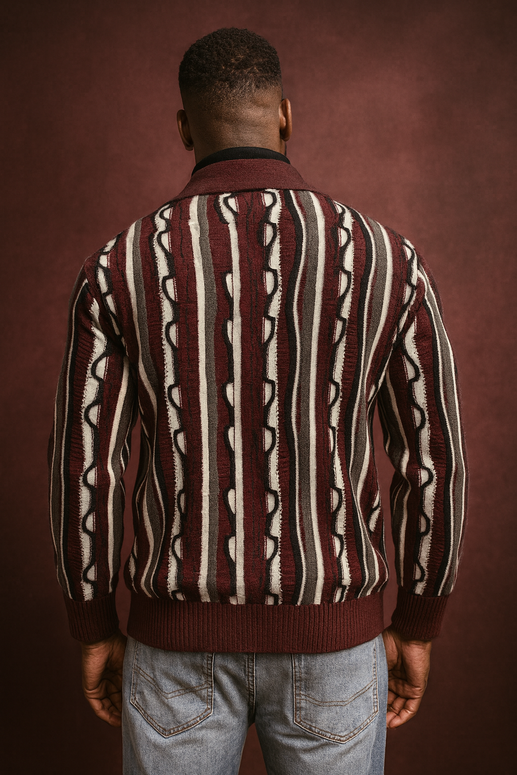 Siversilk Chester Zip Sweater (Burgundy) 12018