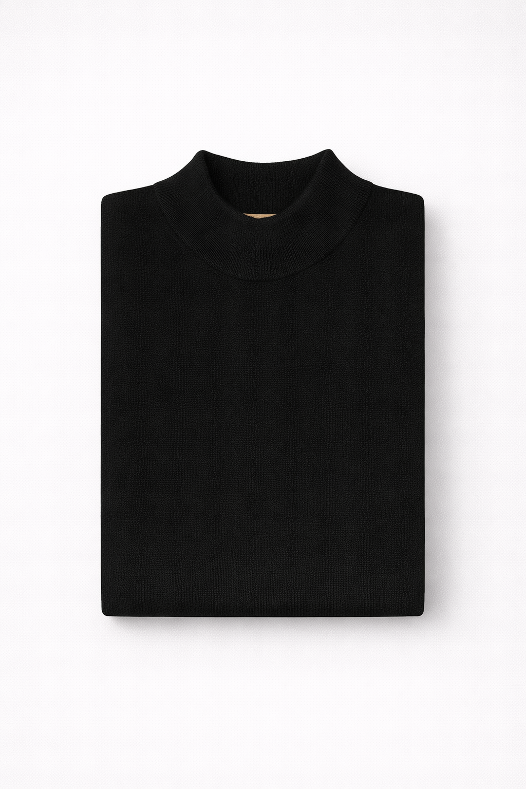 Inserch Cotton Blend Mock Sweater (Black)