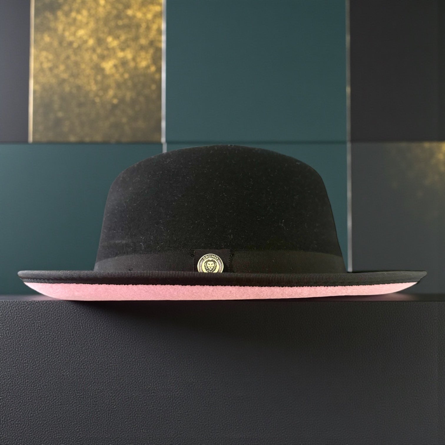 Bruno Capelo Red Bottom Hat "keenan" (Black/Pink)