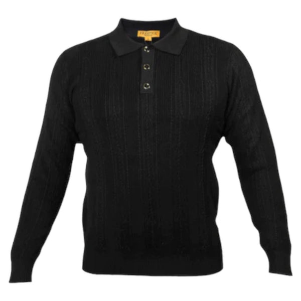 Prestige "italiano" Sweater Polo (Black) 300