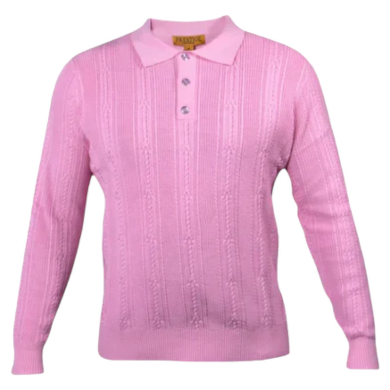 Prestige "italiano" Sweater Polo (Pink) 300