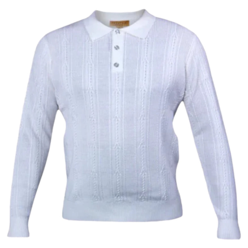 Prestige "italiano" Sweater Polo (White) 300
