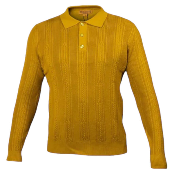 Prestige "italiano" Sweater Polo (Mustard) 300