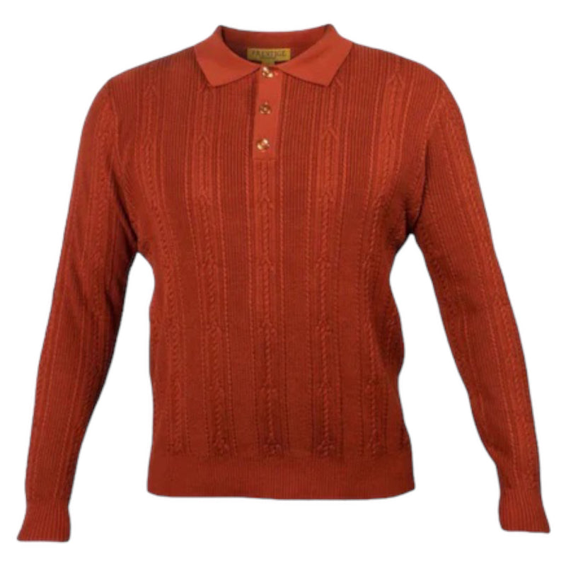 Prestige "italiano" Sweater Polo (Rust) 300