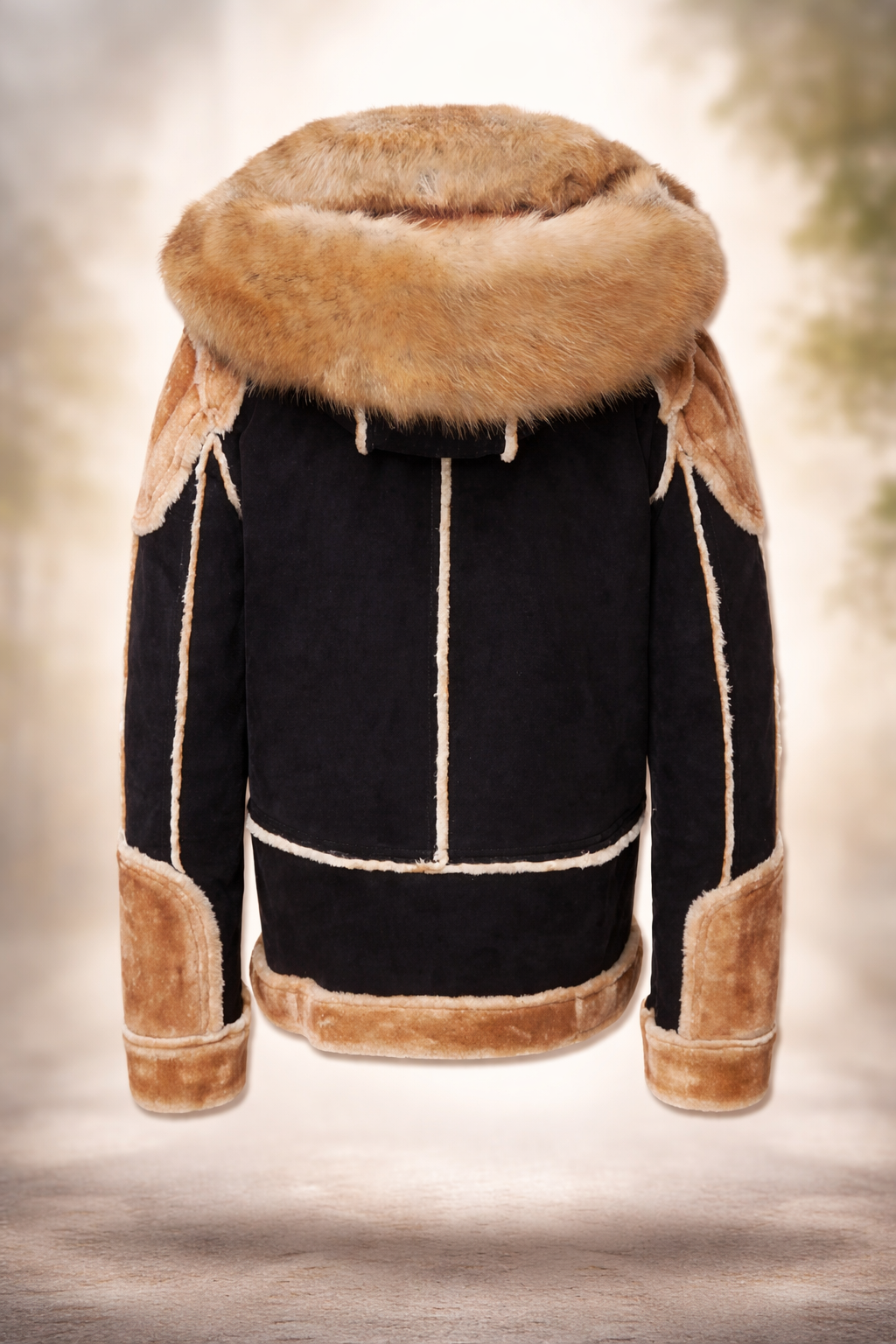 Jordan Craig "Motto" Shearling Coat (Black Coffee)
