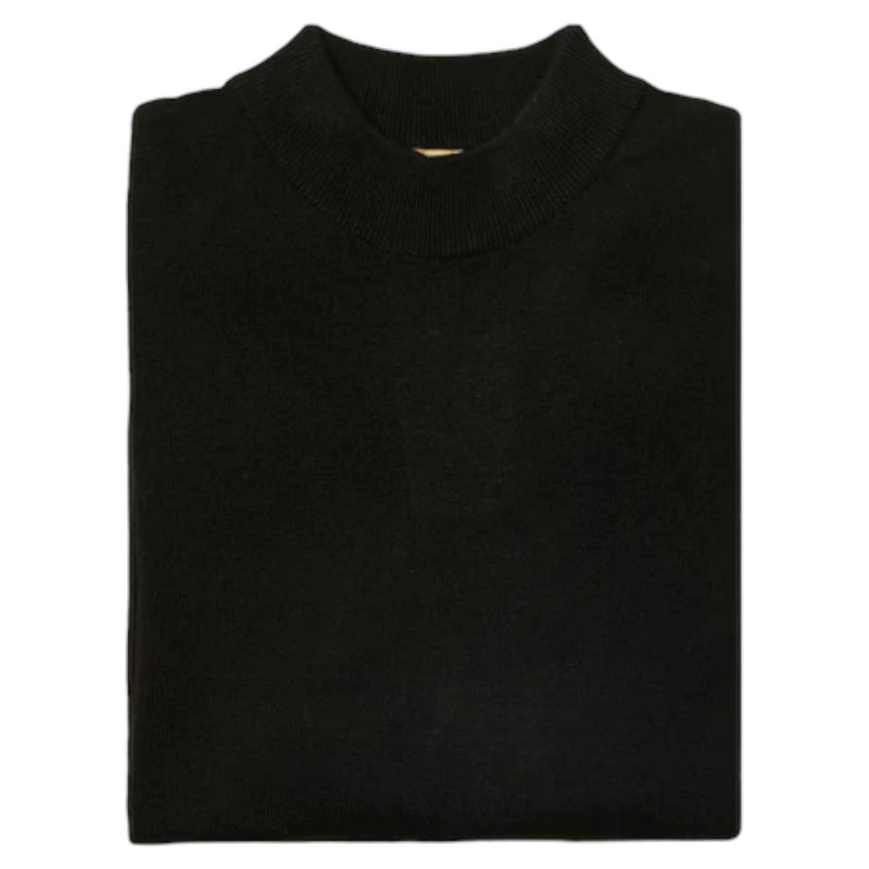 Inserch Cotton Blend Mock Sweater (Black)