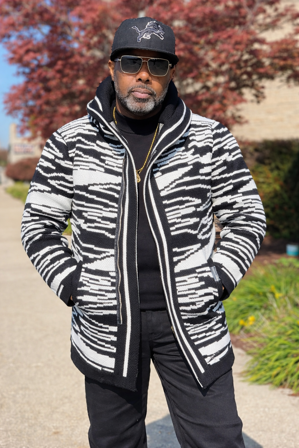 Lcr 3/4 Length "Blanka" Throwover (Black/White)