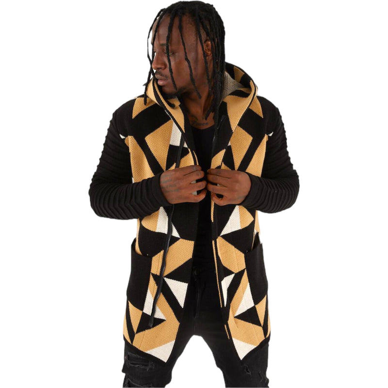 PRE-ORDER* Stealth Cardigan Sweater 3/4 Length (Black/Gold) OIM