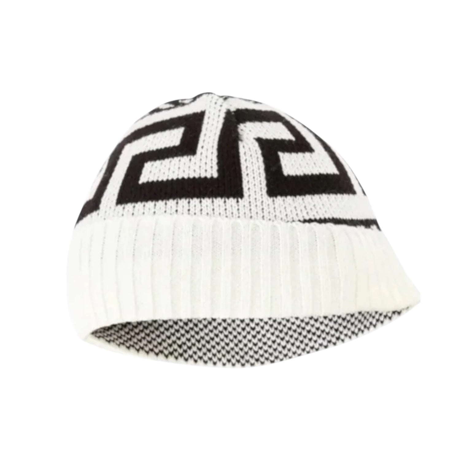 OIM King Beanie Hat (White/Black)