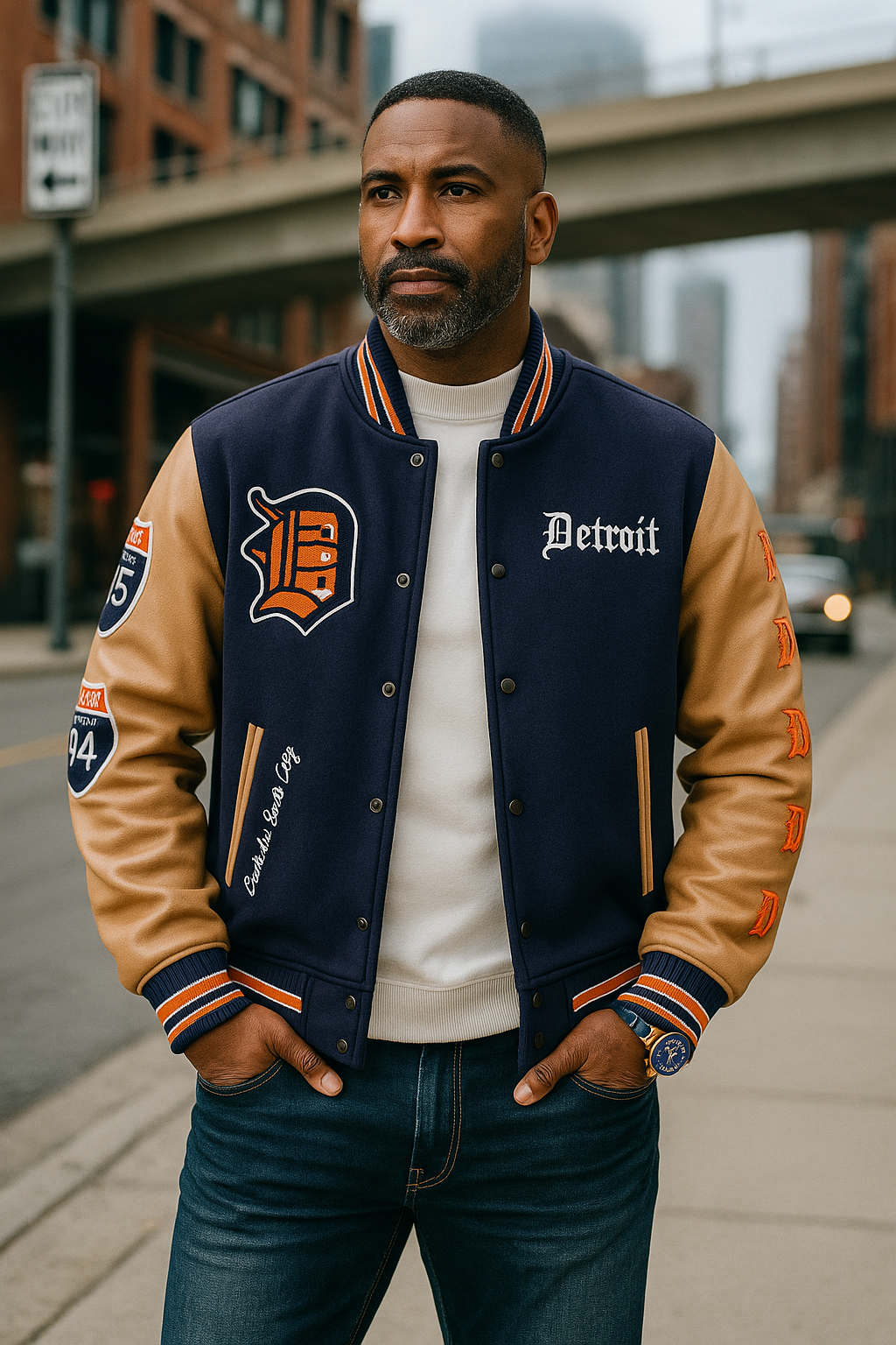 Jordan Craig "D Logo" Bomber Jacket (Tigers)