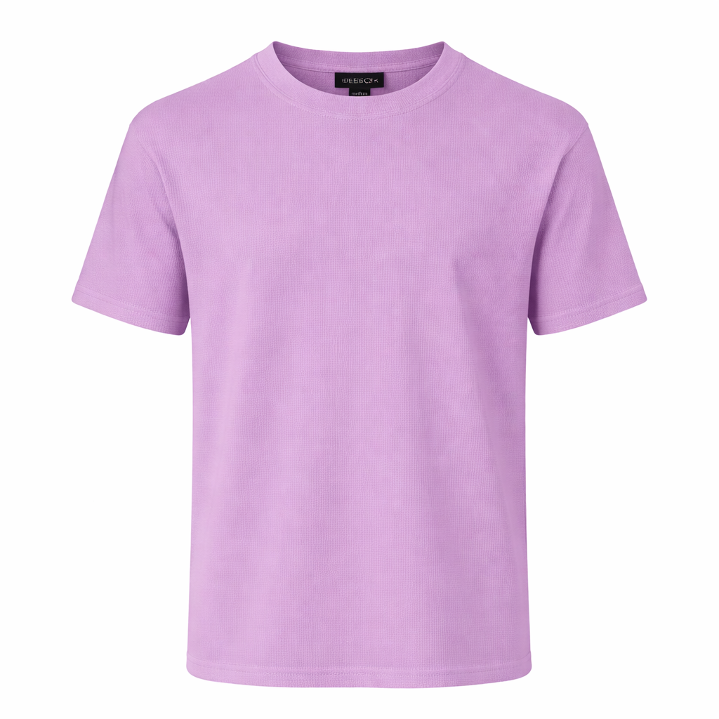 Inserch Men’s Short Sleeve Mock Neck Sweater - Lavender