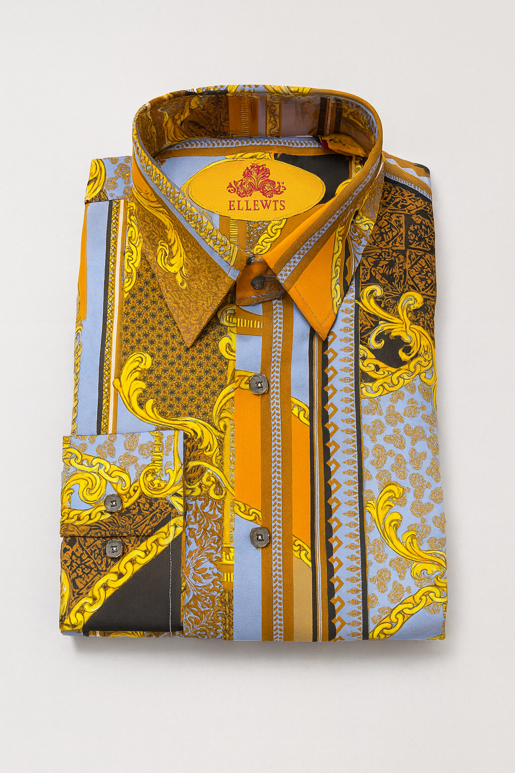 Robert Lewis Button up L/S (Brown) 220