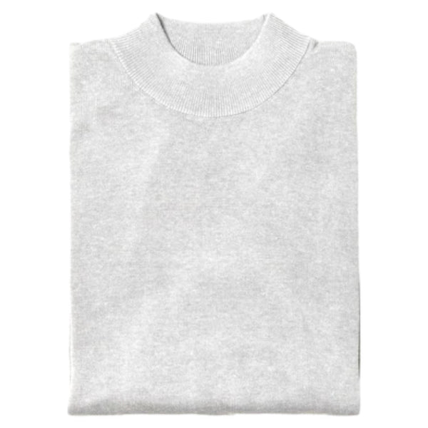 Inserch Cotton Blend Mock Sweater (Grey)